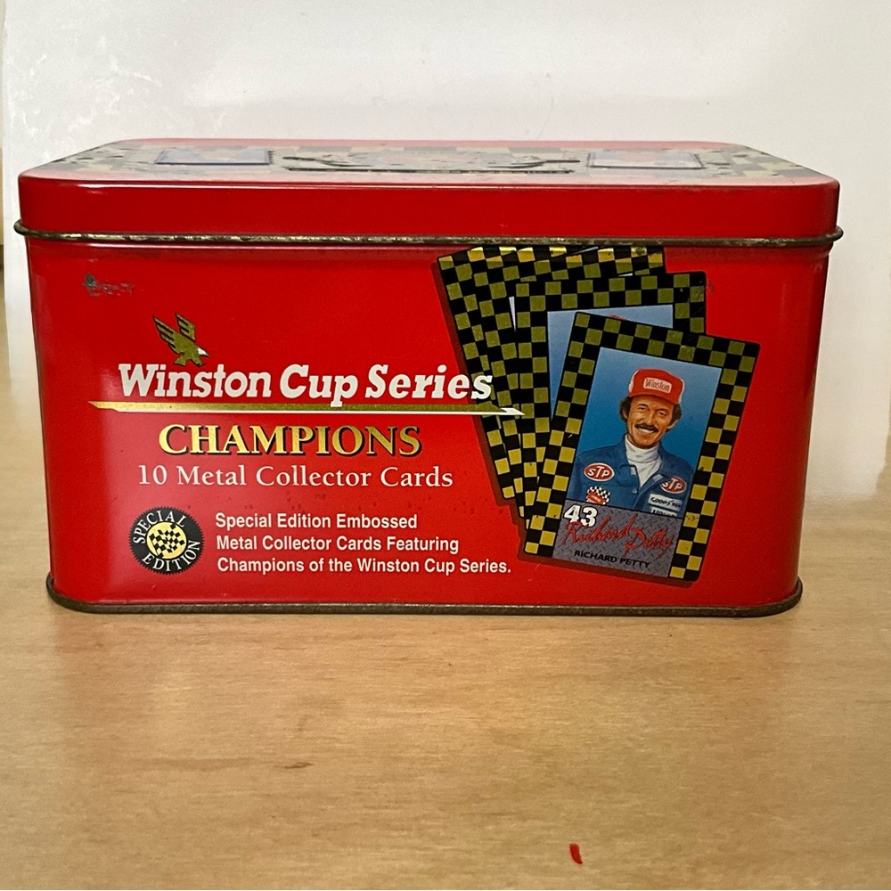 Winston Cup Champion Metal Collector Cards 25th Anniversary Features 8 Of The 10